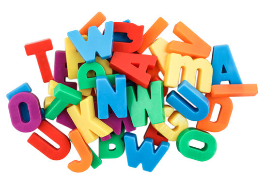 Plastic Magnetic Letters, uppercase