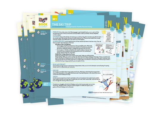 Literacy Footprints Book Closet Lesson Plans, Level N (Set One)