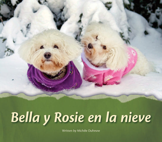 Bella y Rosie en la nieve