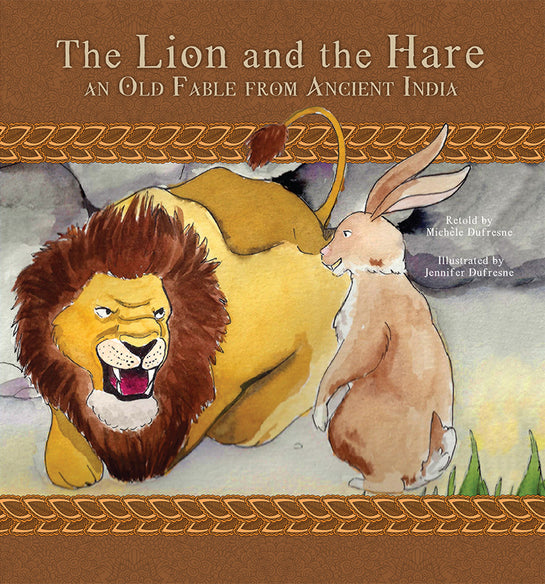 The Lion and the Hare, an Old Fable from Ancient India