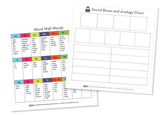 Word Wall/Analogy Chart Cards for Second Grade - set of 6